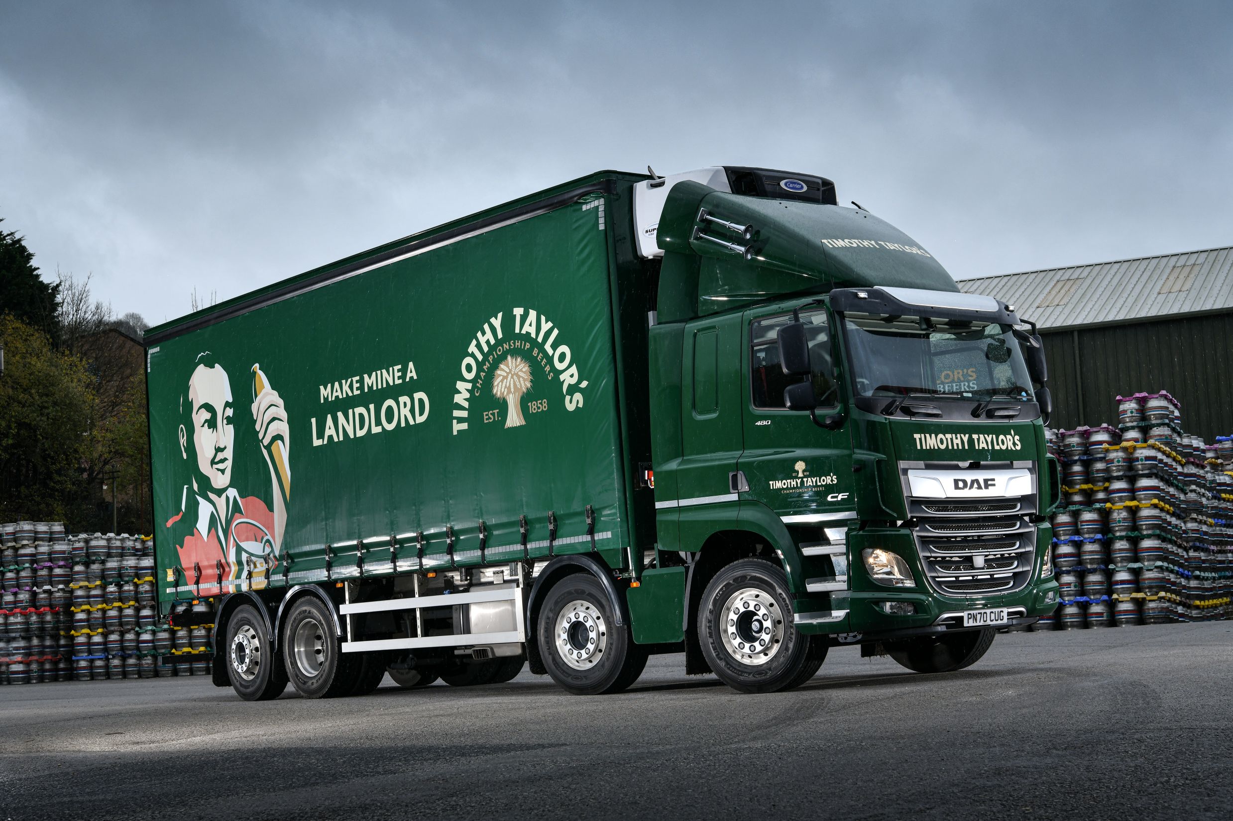 Timothy Taylor's temperature-controlled dray lorry.